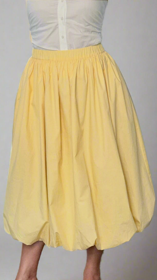 Bubble hem skirt