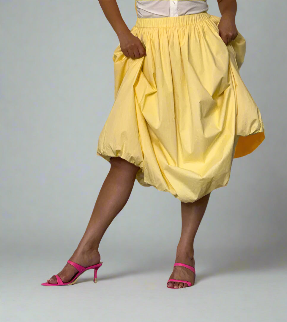 Bubble hem skirt