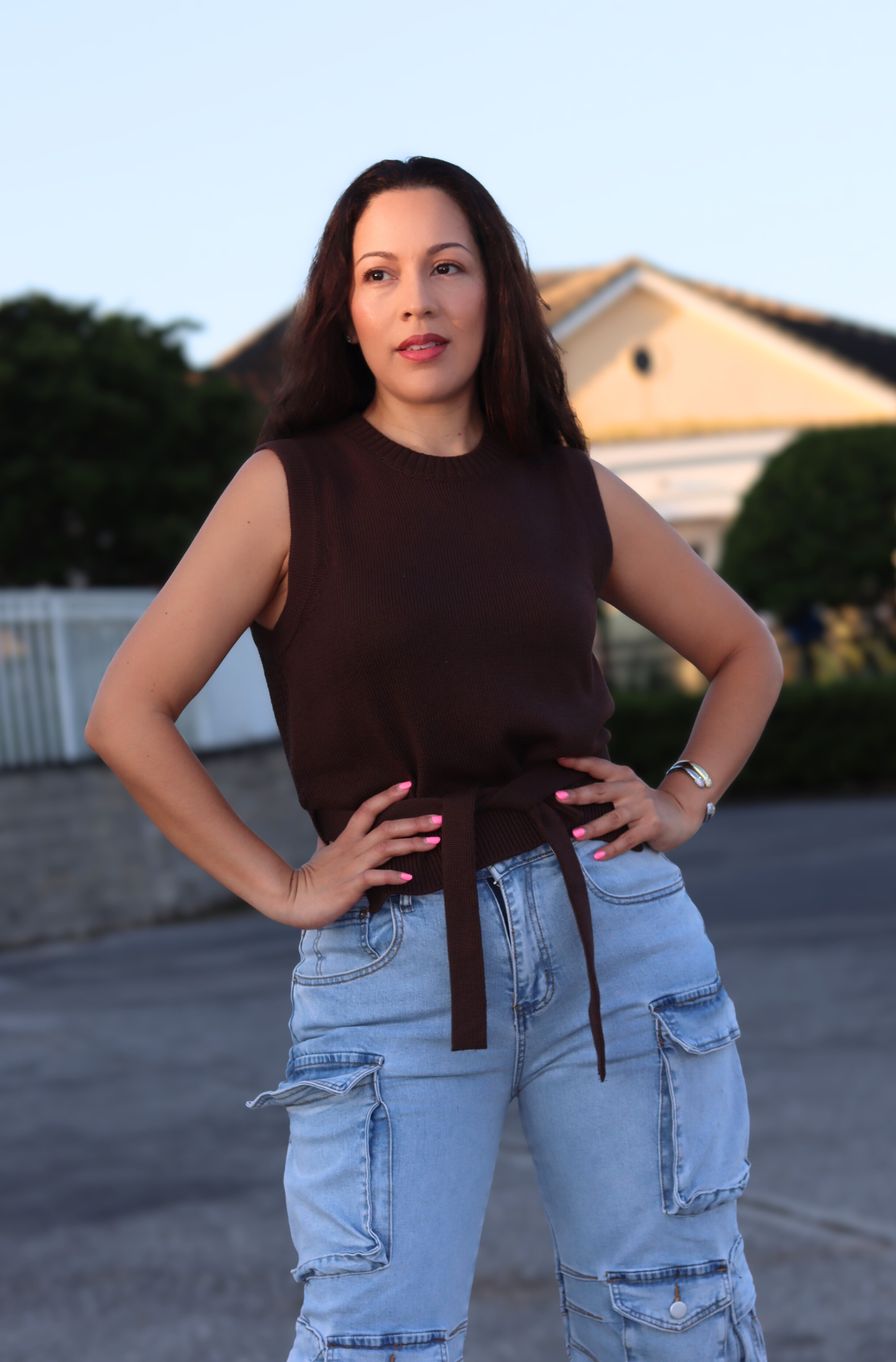 Modern knit top