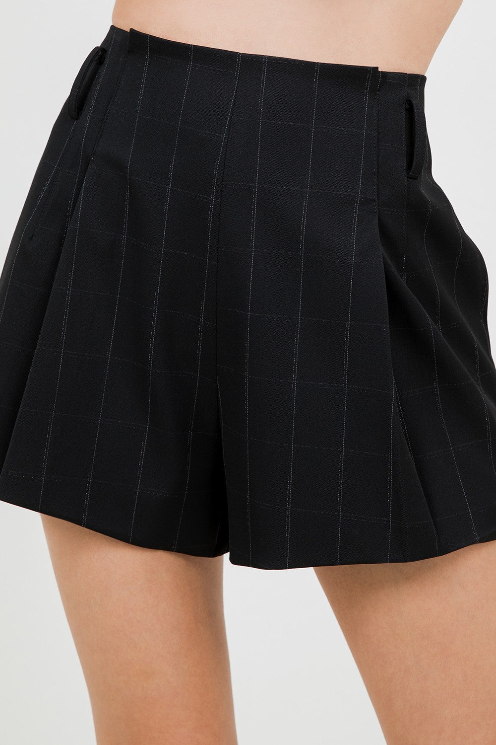Pleated dressy shorts